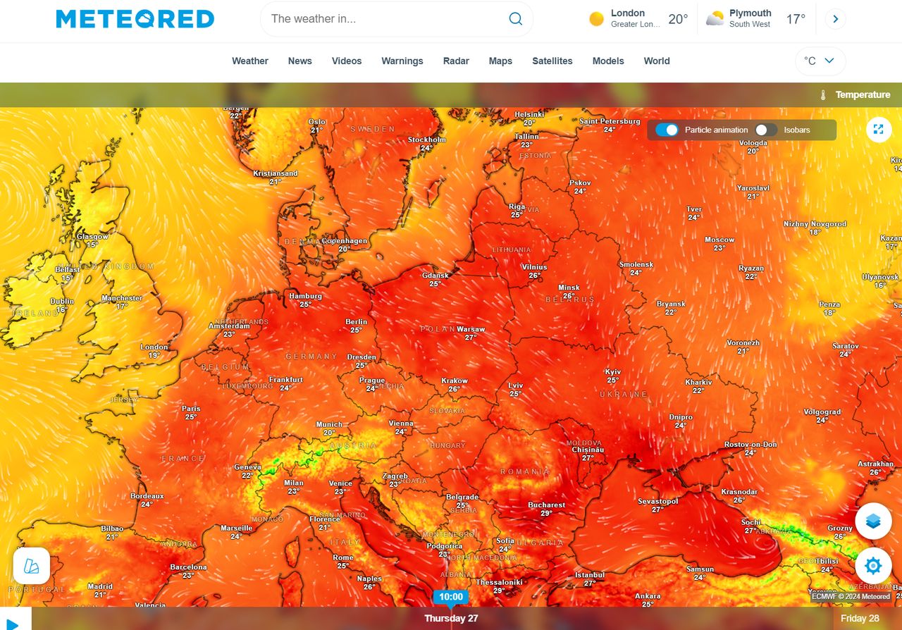 Serwis pogodowy Meteored