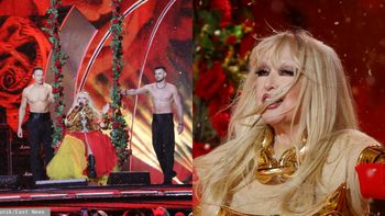 Odziana w ZŁOTY gorset Maryla Rodowicz czarowała na Sylwestrze TVP w towarzystwie PÓŁNAGICH mężczyzn. Ikona?