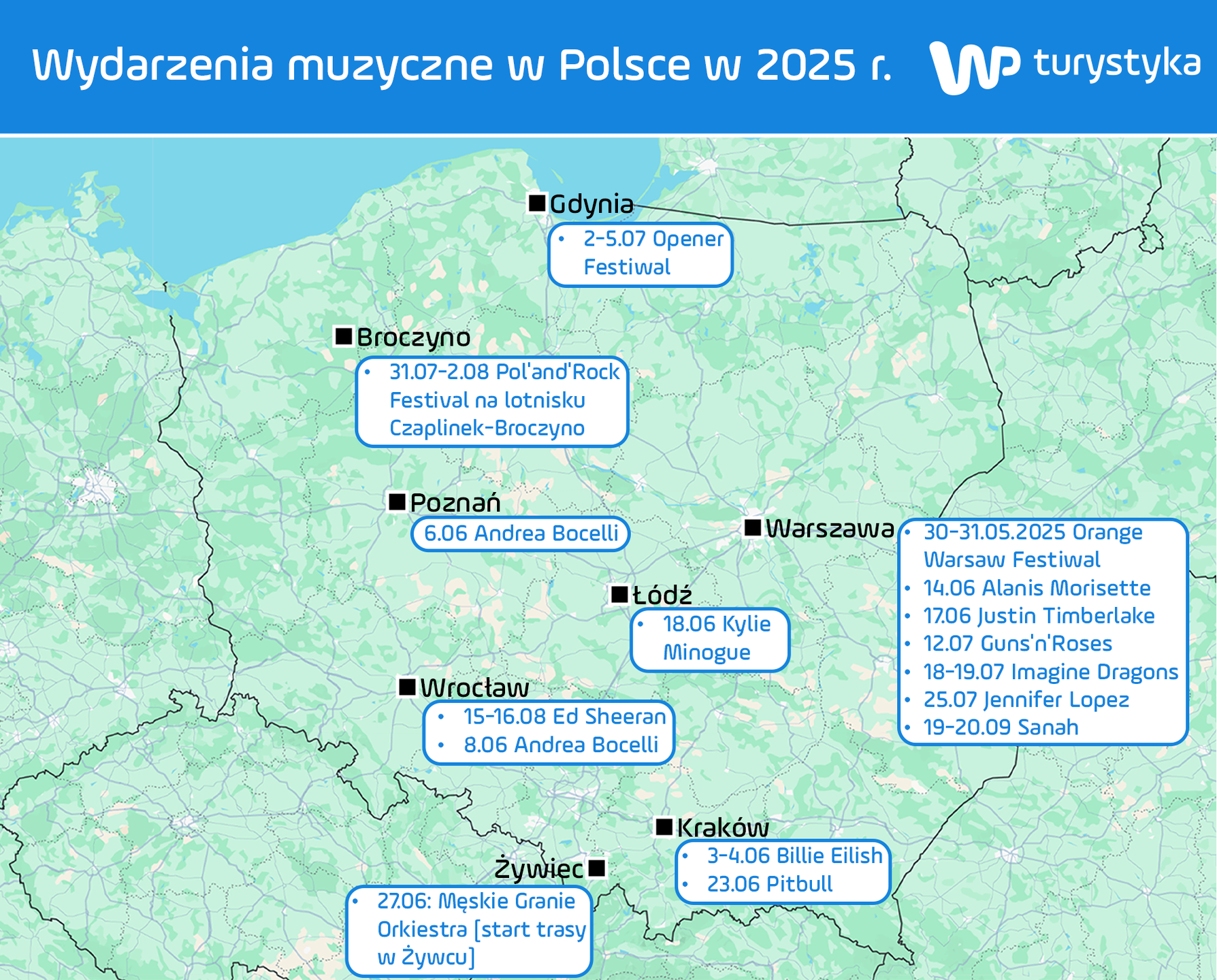 Wydarzenia muzyczne w Polsce w 2025 r.
