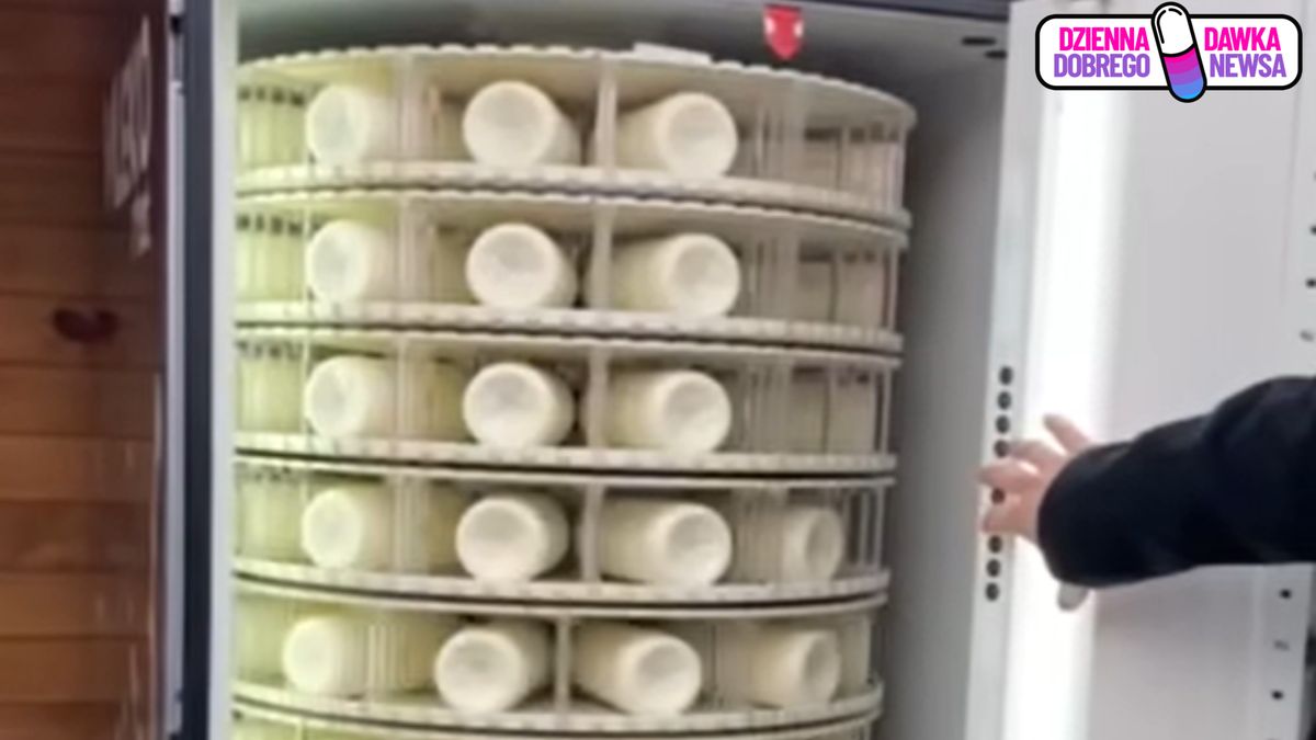 W Opolu zaczął działać mlekomat.