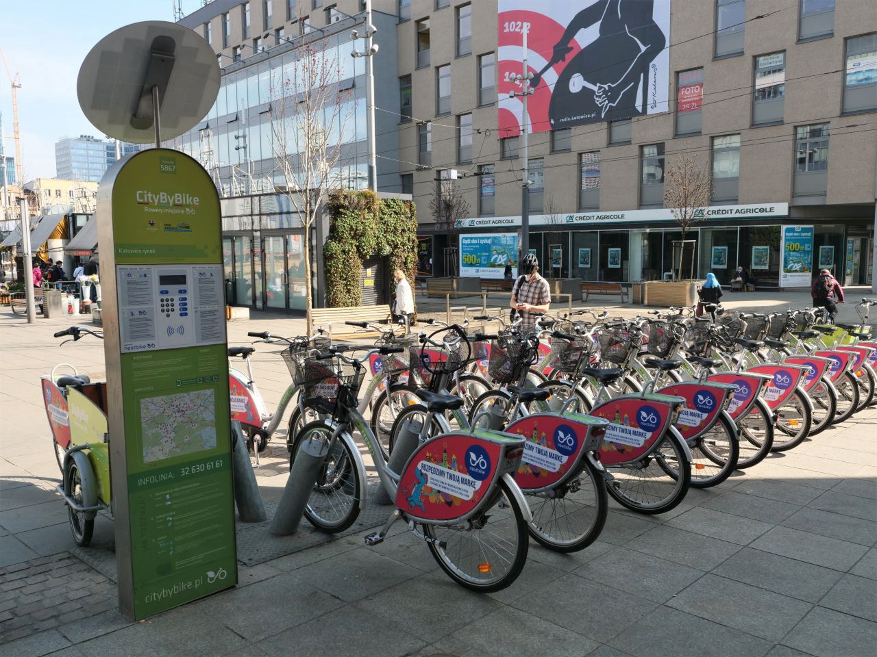 Katowice. Można już wypożyczać rowery. 