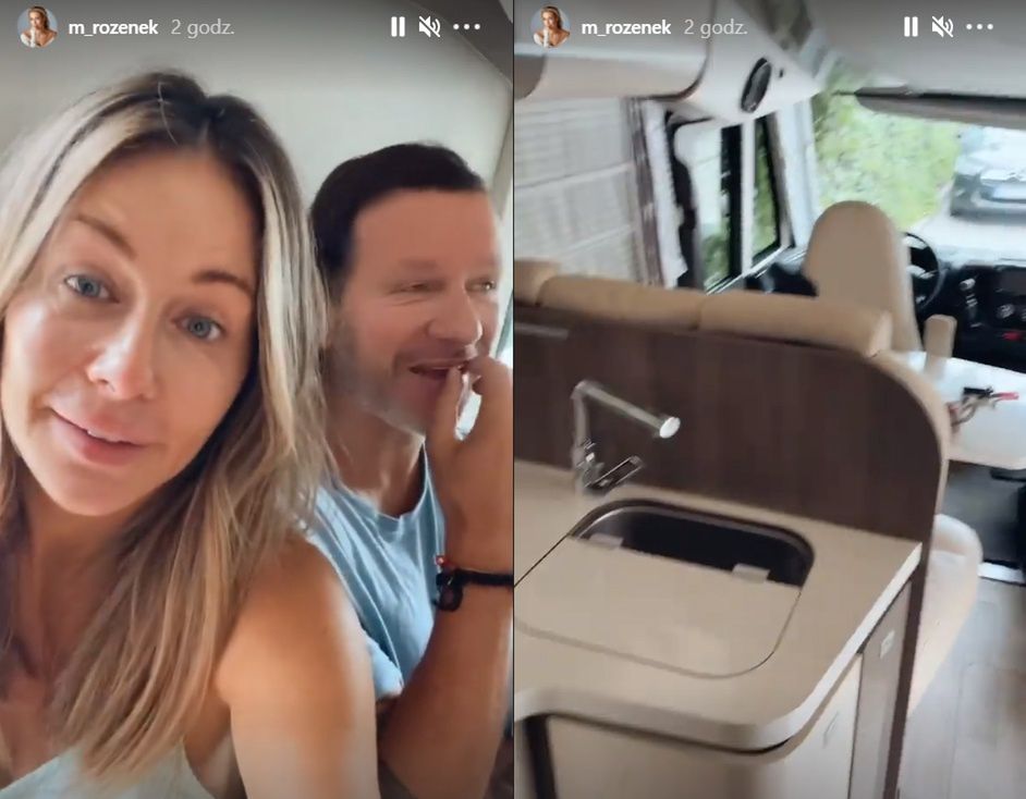 Małgorzata Rozenek i Radosław Majdan chwalą się kamperem