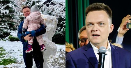 Szymon Hołownia zabrał córkę do Sejmu. Internauci zachwyceni wyjątkowym kadrem: "Urocza akrobatka. ROZBIŁA BANK!"