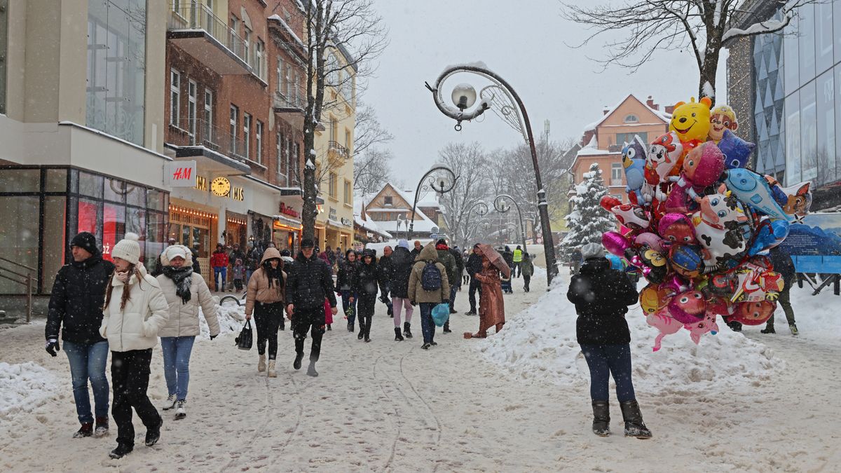 Śnieg w Zakopanem, rok 2023
