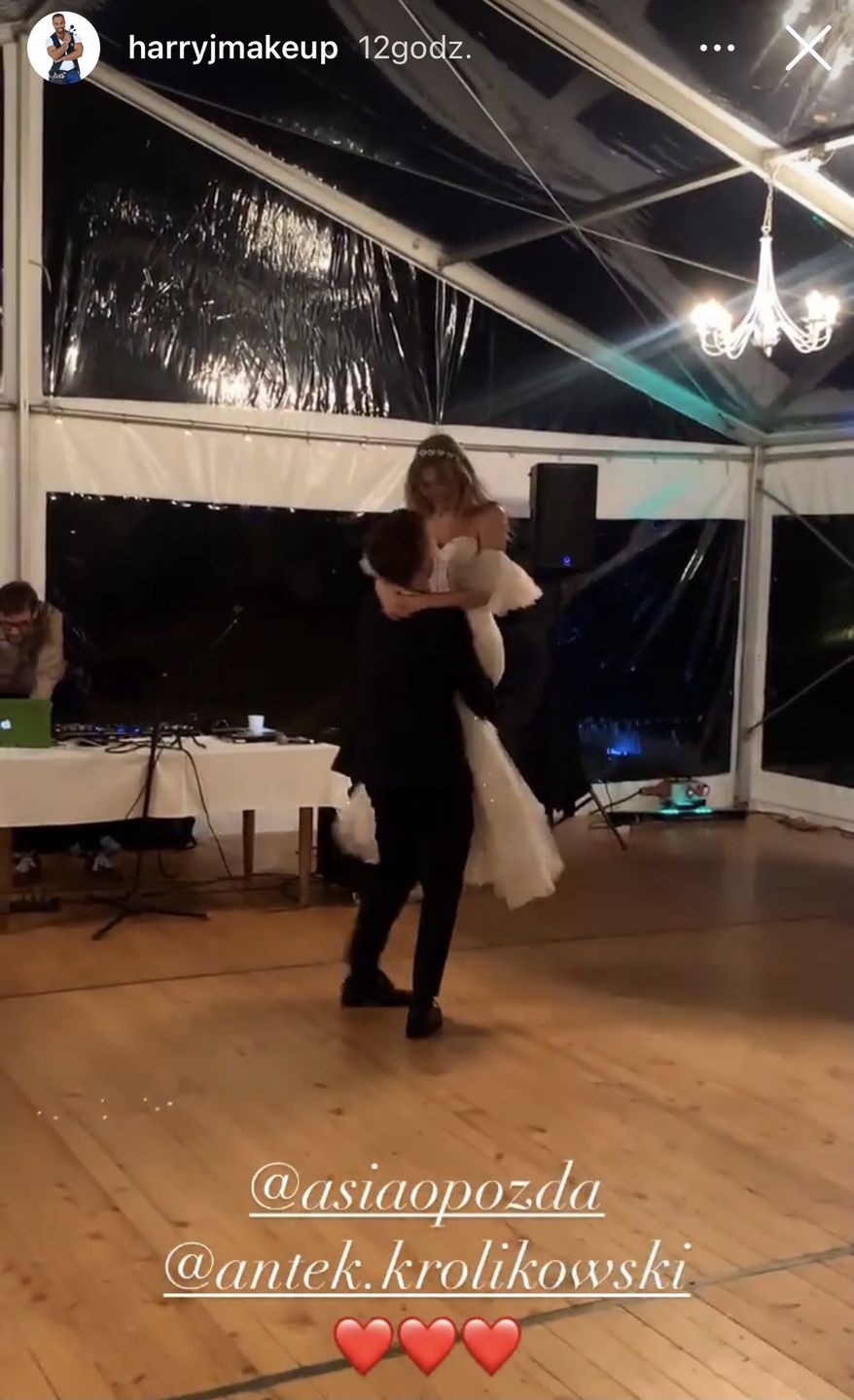 Pierwszy taniec Joanny Opozdy i Antka Królikowskiego