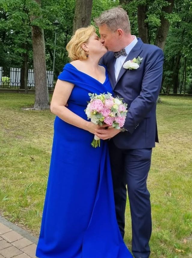 Katarzyna Bosacka z mężem