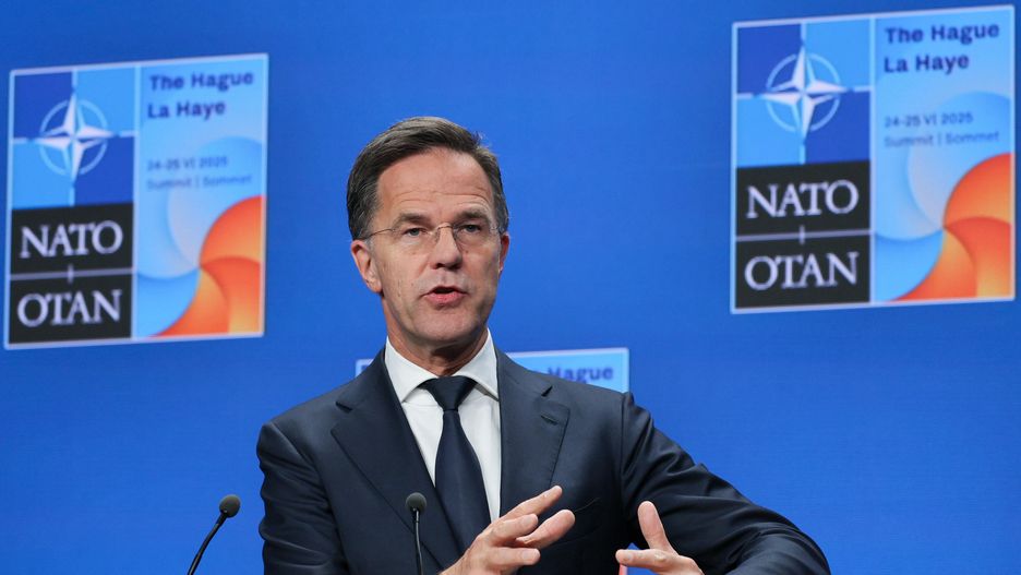 Mark Rutte
Haga, Holandia, 25.06.2025. Sekretarz generalny NATO Mark Rutte podczas briefingu prasowego w trakcie szczytu NATO w Hadze, 25 bm.  (doro) PAP/Pawe� Supernak
Pawe� Supernak
briefing prasowy, dyplomacja, konferencja prasowa, Kr�lestwo Niederland�w, Niderlandy, polityk, polityka, spotkanie, szczyt NATO, w hadze