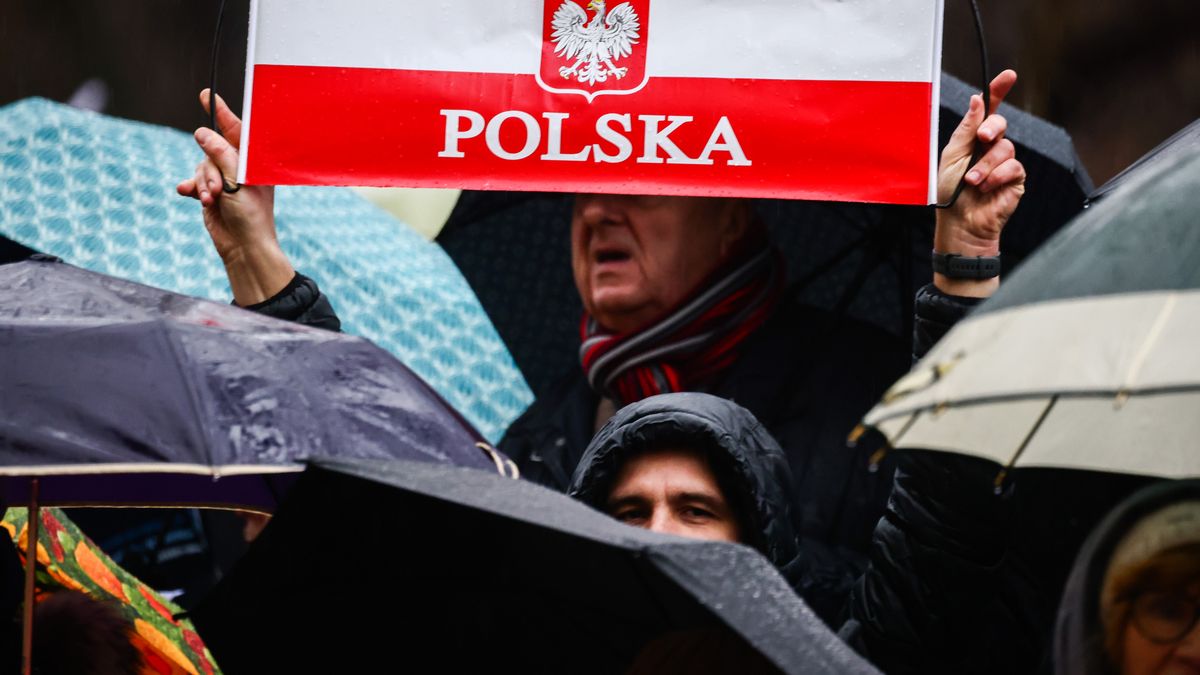 Protest przeciw zmianom w telewizji publicznej, Kraków, 2023 r. 