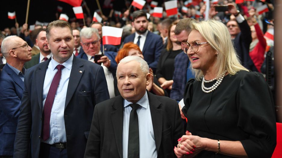 Przemysław Czarnek i Jarosław Kaczyński w Lublinie