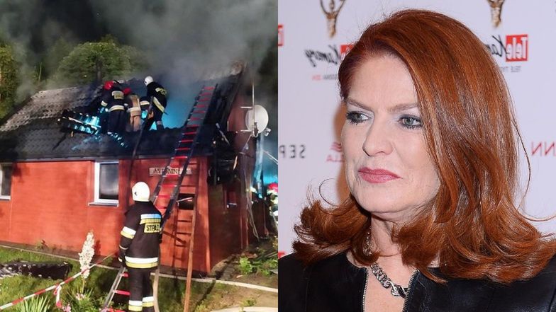 Spłonął dom wyremontowany przez Katarzynę Dowbor w Antoninie