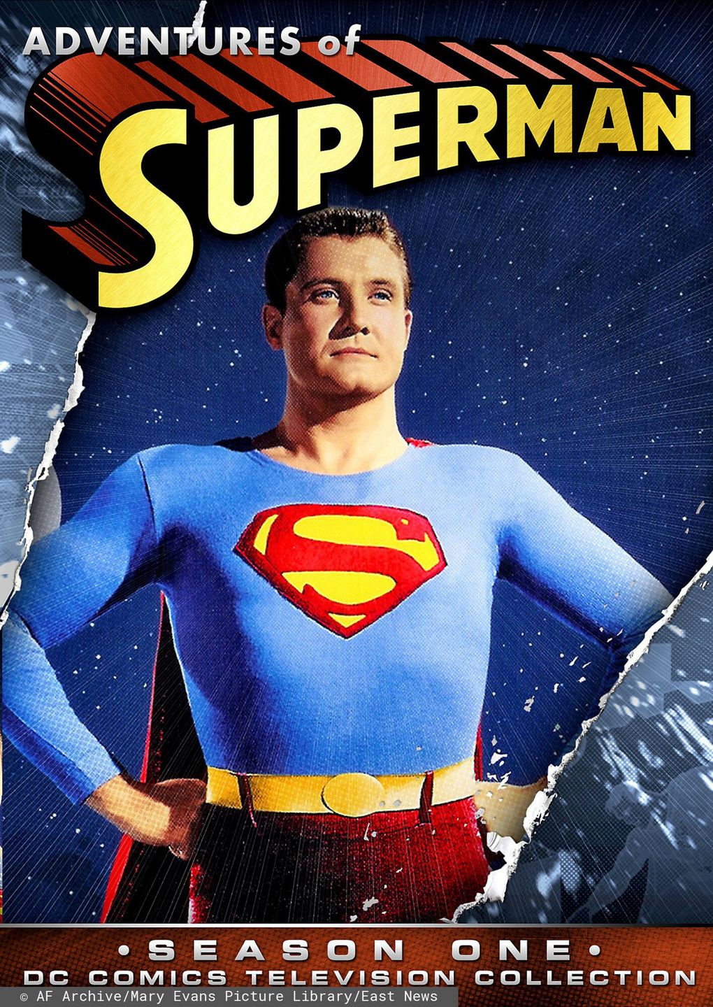 Mary Evans filmGeorge Reeves Poster Film: Adventures Of Superman (TV-Serie)  Usa 19521958, 19 September 1952     Date: 19-Sep-52AF Archive