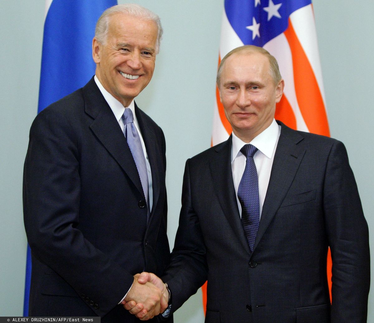 Joe Biden oraz Władimir Putin. W 2011 ówczesny wiceprezydent USA spotkał się z ówczesnym premierem Rosji