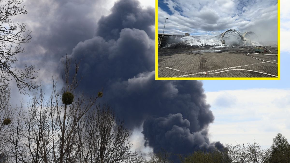 Pożar w firmie na terenie miasta