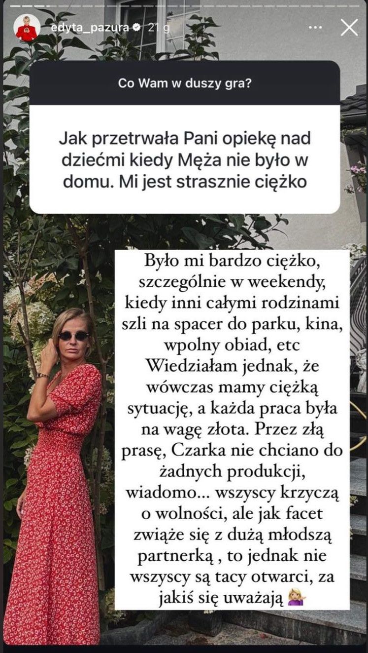 Edyta Pazura wspomina trudne początki związku z Cezarym