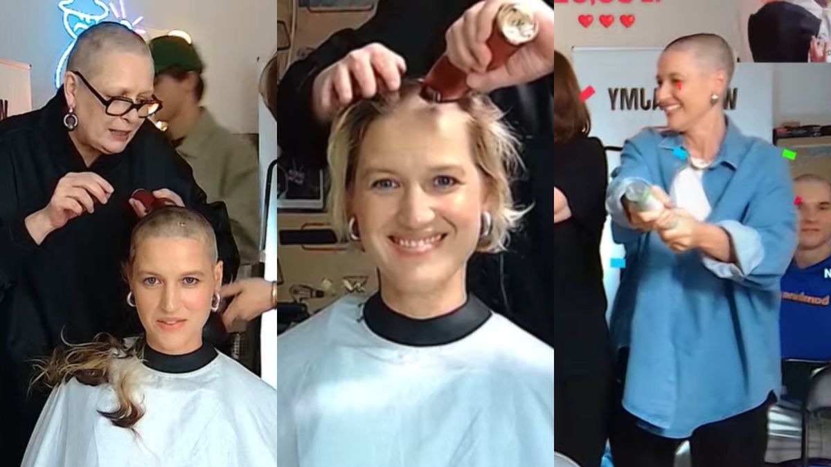 Ola Domańska też ogoliła się na łyso