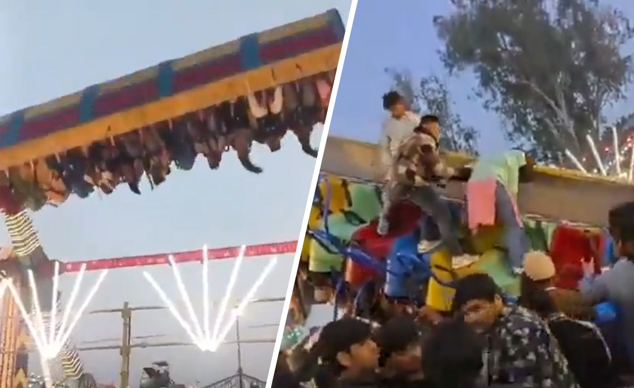 Zdjęcie: Wypadek w lunaparku w Indiach: zwaliła się karuzela, 13 osób rannych