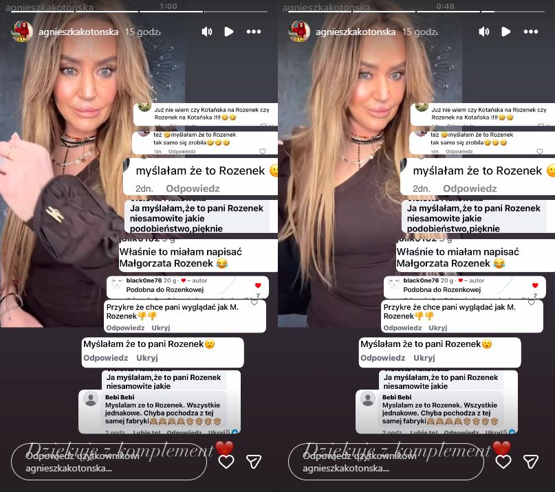 Agnieszka Kotońska wygląda jak Małgorzata Rozenek?