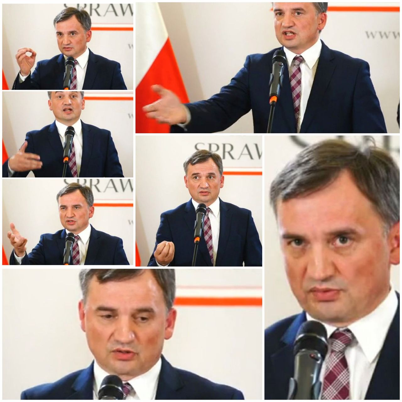 Zbigniew Ziobro podczas konferencji.