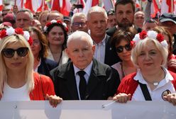 Kaczyński na marszu Nawrockiego. "Nie chce stawiania świata na głowie"