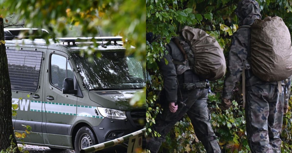 Znaleźli żywność i ubrania. Policjanci szukający Borysa zdumieni