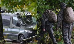 Znaleźli żywność i ubrania. Policjanci szukający Borysa zdumieni