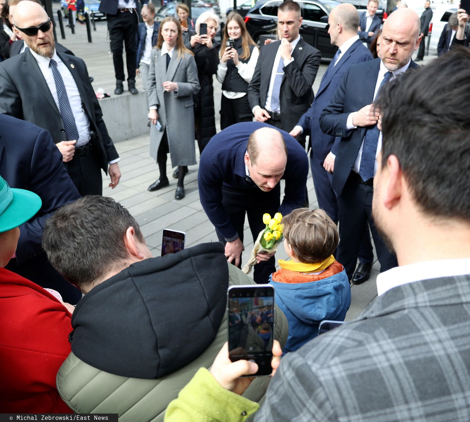 Książę William w Warszawie. Zaskoczył go tłum fanów