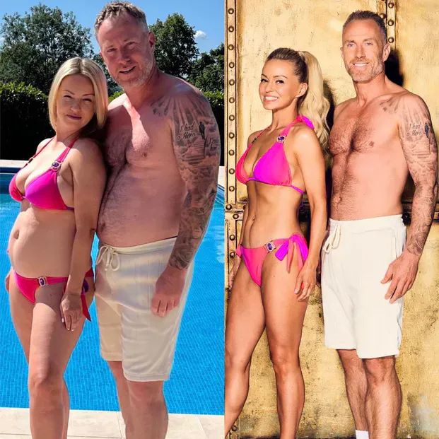 Ola Jordan z mężem "przed" i "po"