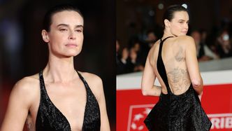 Kasia Smutniak eksponuje wytatuowane plecy na Festiwalu Filmowym w Rzymie (ZDJĘCIA)