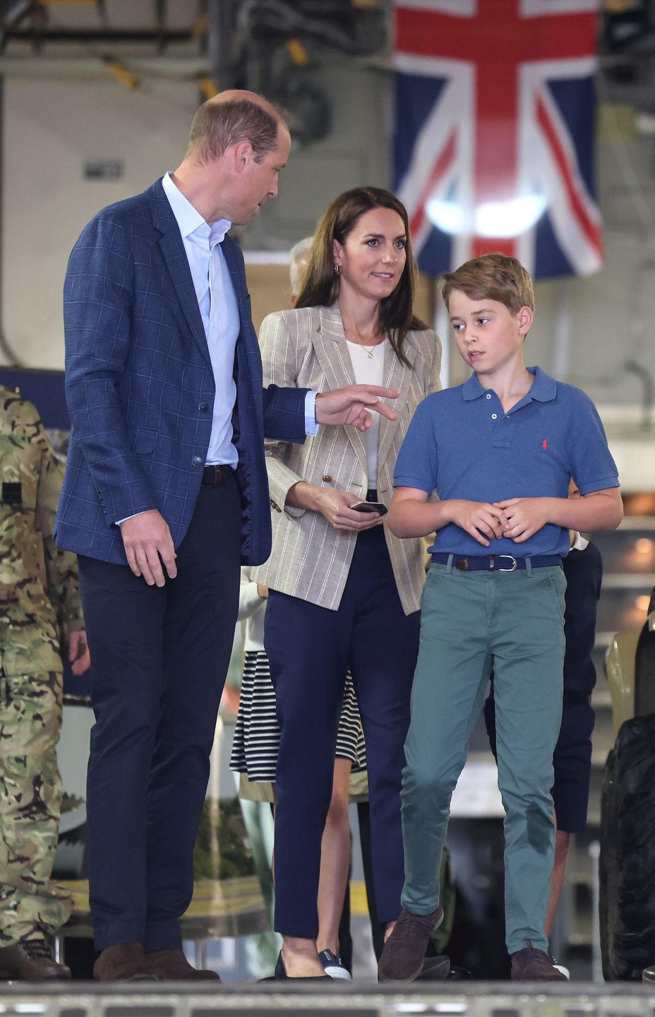 Książę William i księżna Kate z dziećmi na pokazach lotniczych