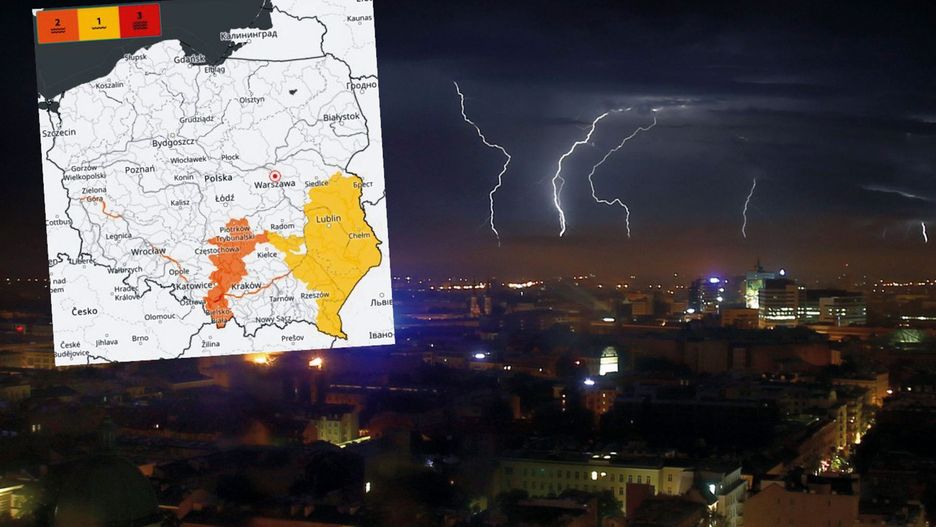 Pogoda. Ostrzeżenia 3. stopnia. Burze w wielu regionach Polski