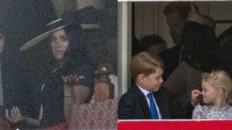 Meghan Markle i książę Harry widziani za kulisami Trooping the colour