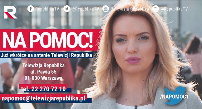 „Na pomoc” - nowy program interwencyjny Telewizji Republika. Prowadzącą Ilona Januszewska