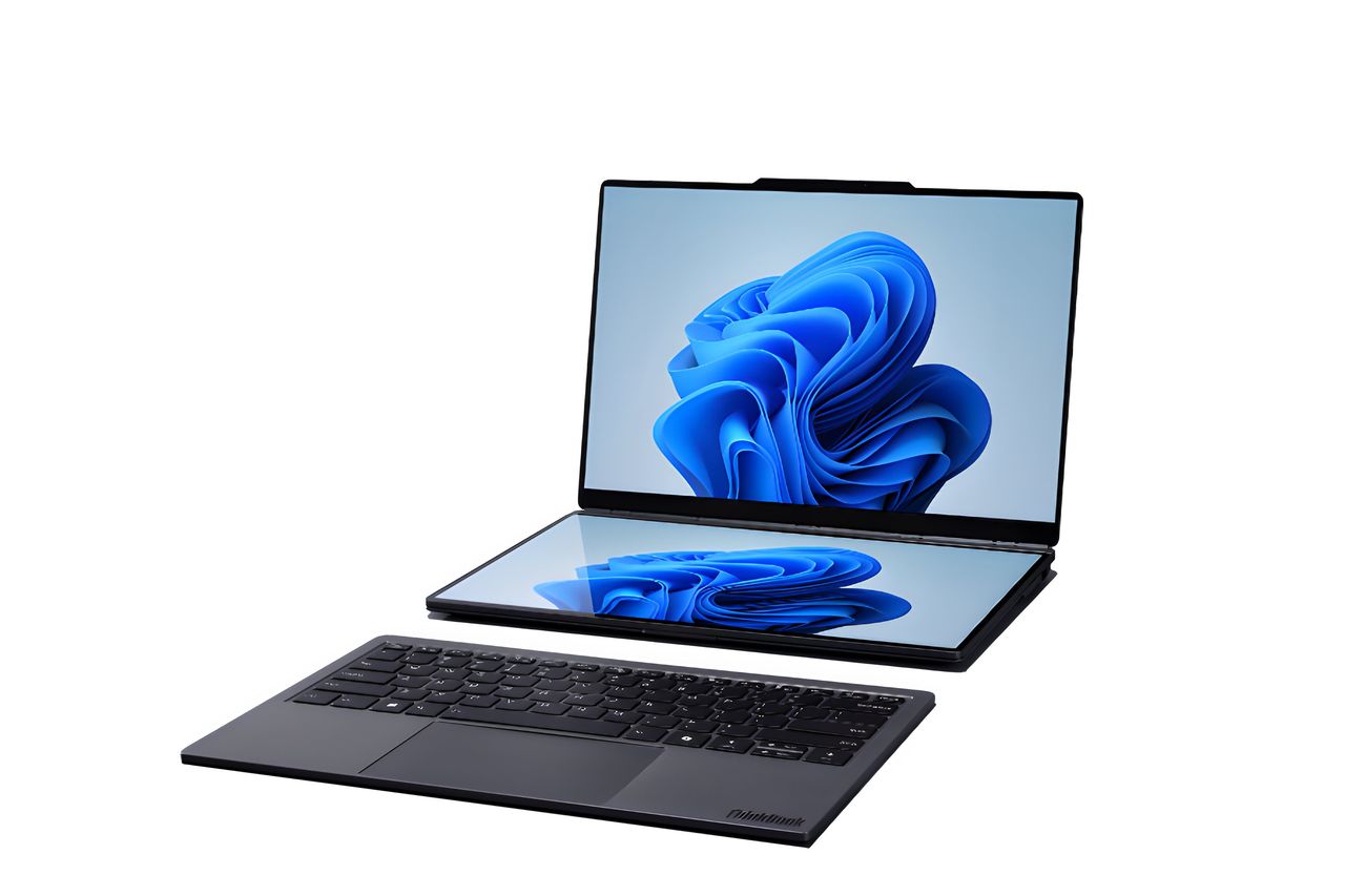 Lenovo ThinkBook AI PC z ekranami złożonymi
