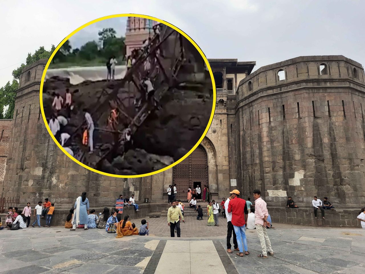 Tragiczny wypadek w Indiach. Most runął, gdy było na nim 125 turystów