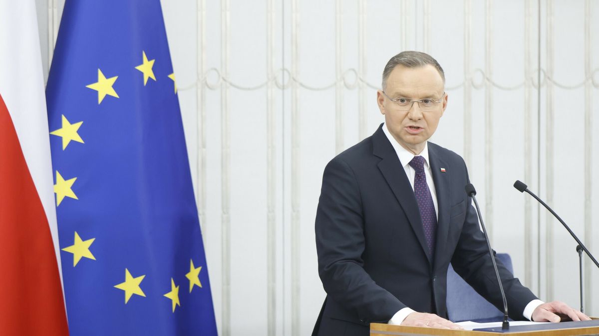 Prezydent Andrzej Duda podczas inauguracyjnego posiedzenia Senatu XI kadencji