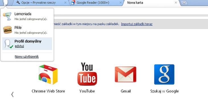 Wiele profili w jednej przeglądarce: Chrome 16 już jest w wersji stabilnej 4