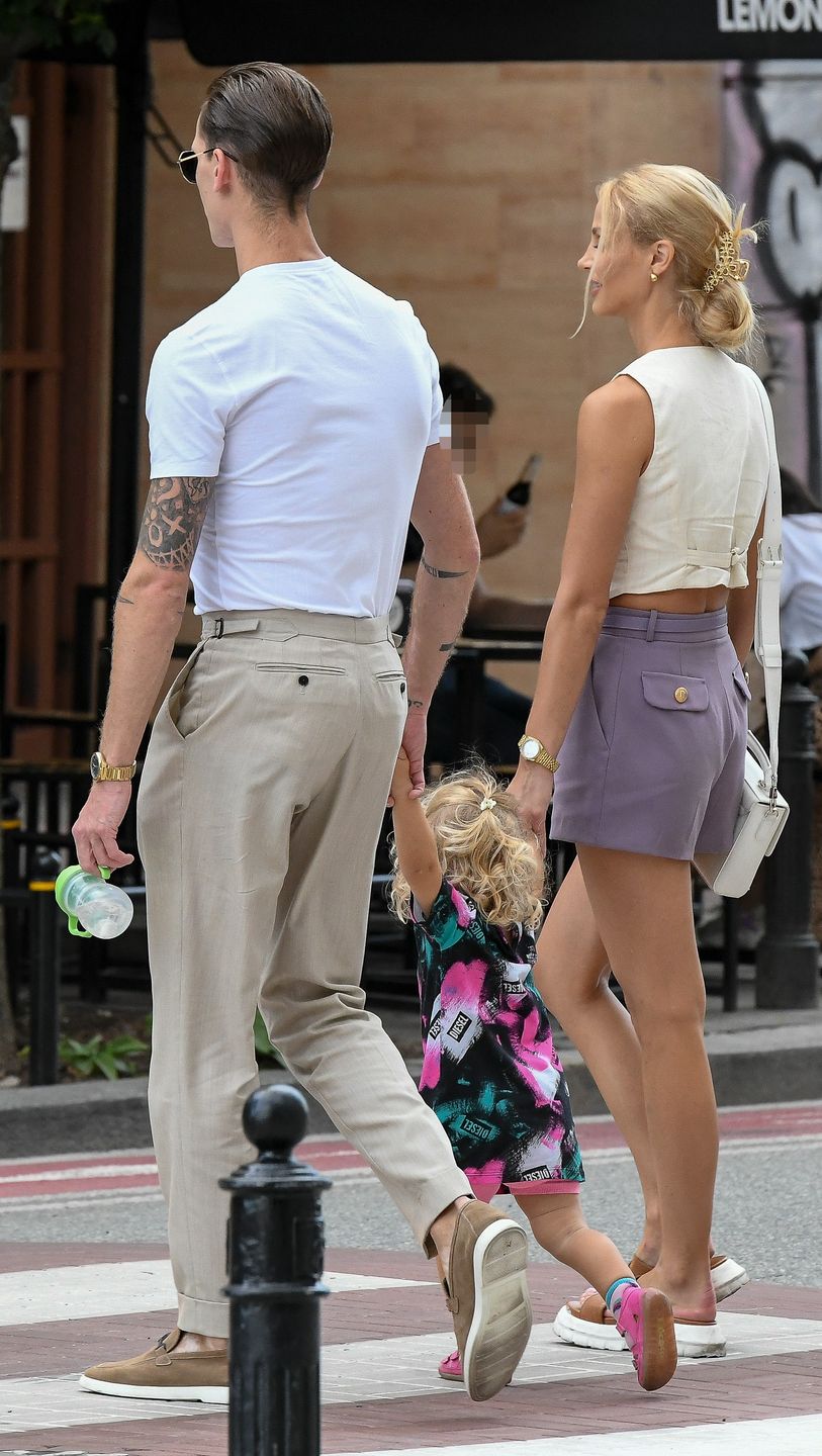 Hanna Żudziewicz i Jacek Jeschke wybrali się z córką