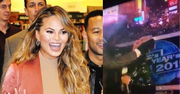 Chrissy Teigen ZAATAKOWANA podczas sylwestra przez... parasol: "Nic mi nie jest"