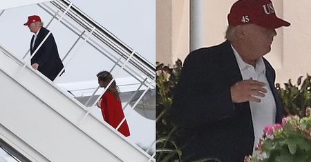 Donald Trump w nowej "prezydenckiej" czapce... (ZDJĘCIA)