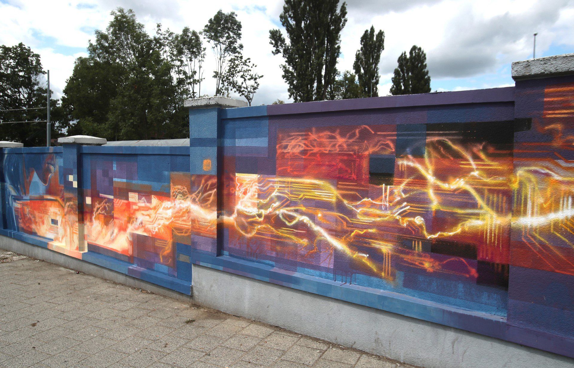 Mural przy Wernyhory na Pogodnie w Szczecinie