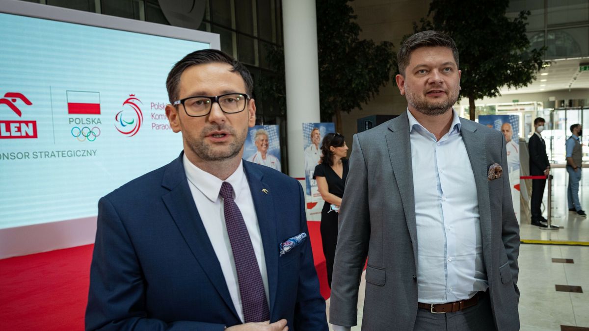 Daniel Obajtek i Adam Burak