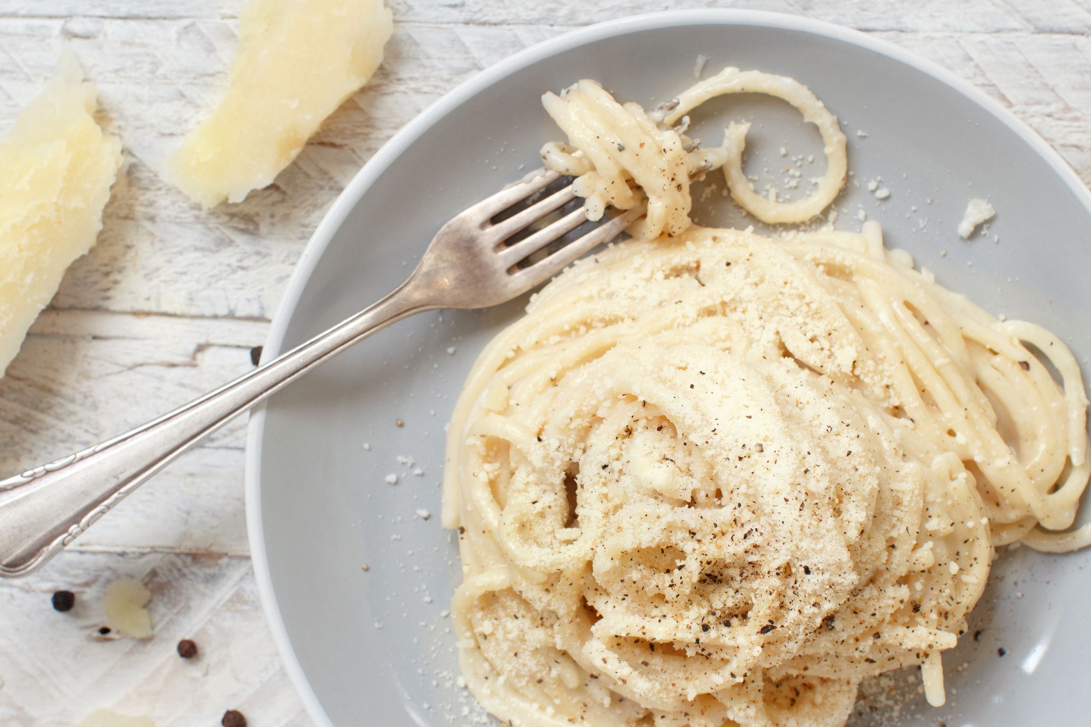 Makaron z parmezanem