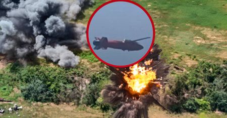 Nowa broń na froncie. "Wyrównywacz" nagrany w ataku na pozycję Rosjan