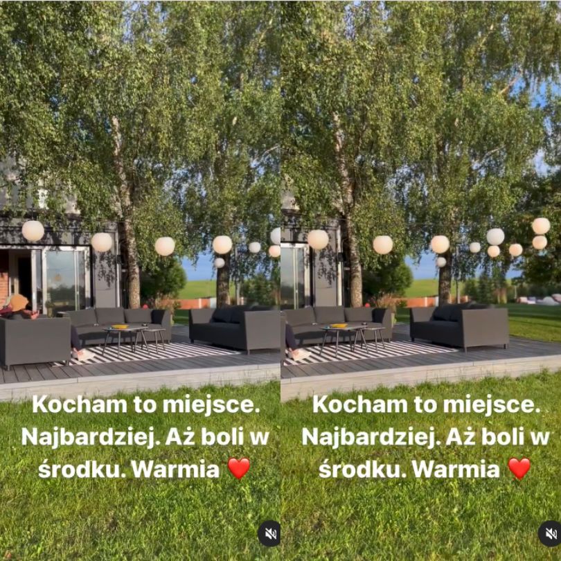Dorota Szelągowska chwali się efektami treningów i pokazuje ogród domu na Warmii