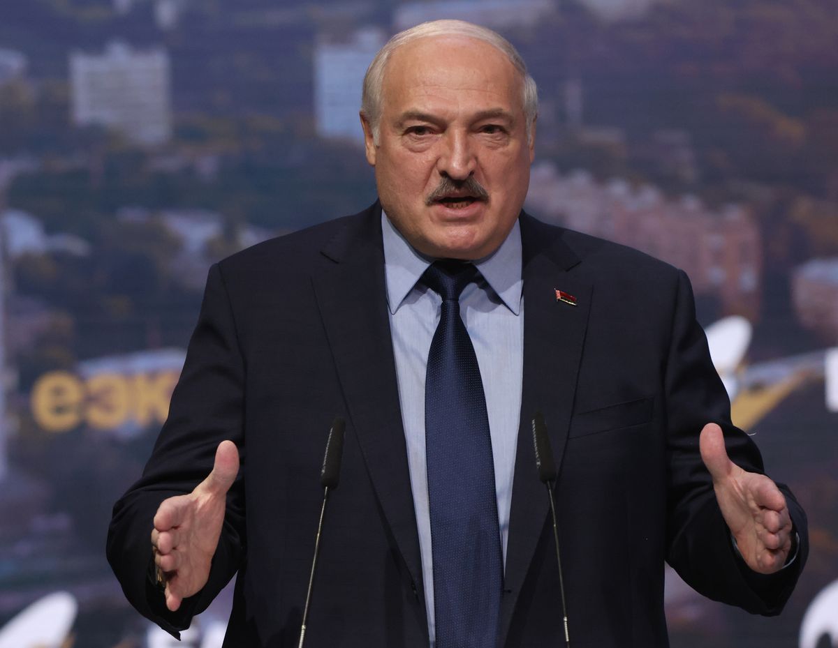 Łukaszenko podczas wystąpienia w Moskwie