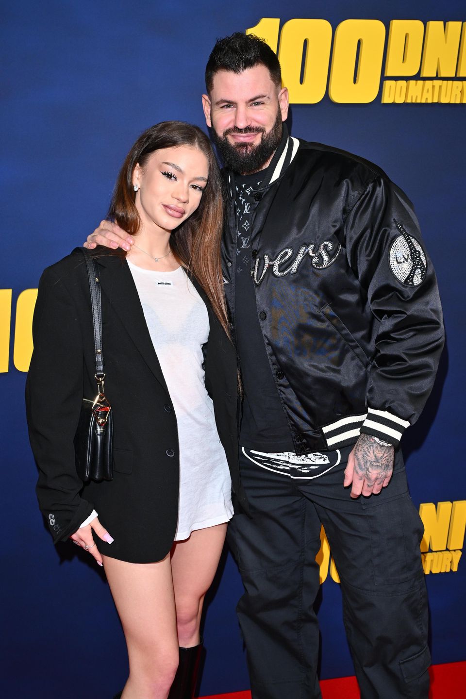 Wojciech Gola i Sofi na premierze filmu