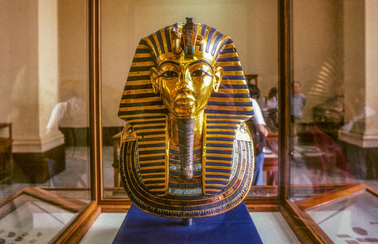 Złota maska Tutanchamona.