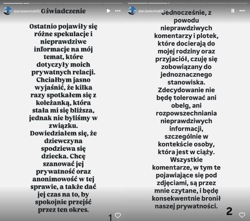 Alan Kwieciński wydał oświadczenie