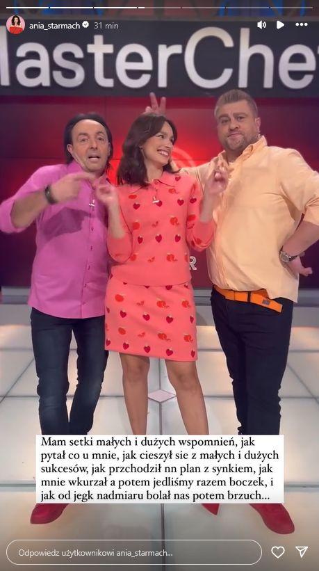 Anna Starmach żegna Tomasza Jakubiaka