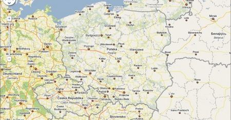Odświeżony interfejs Map Google